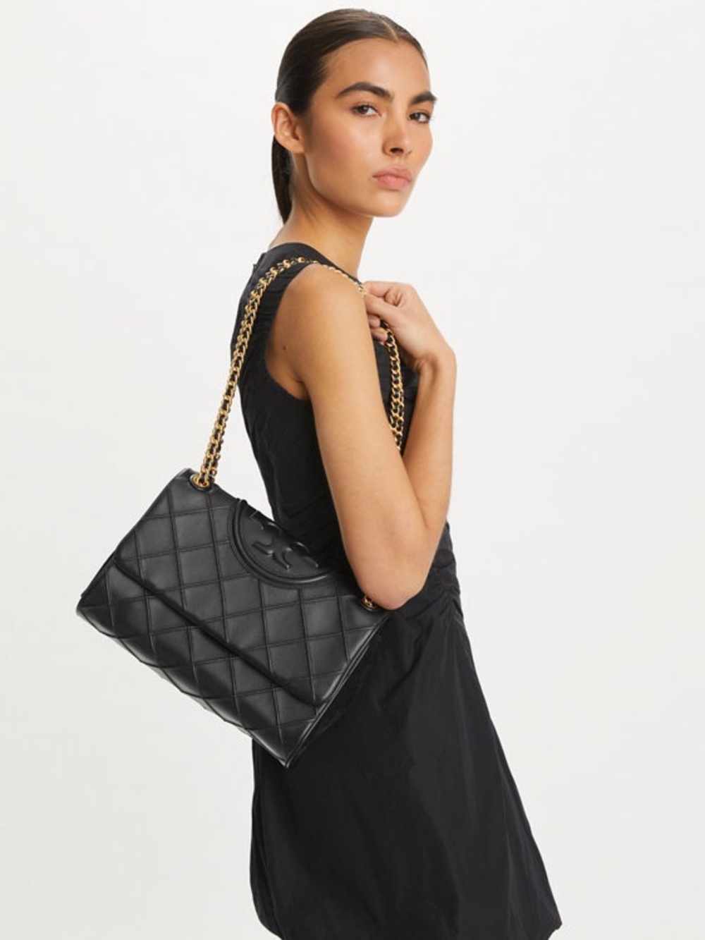 Black Fleming Large Soft Convertible Bag